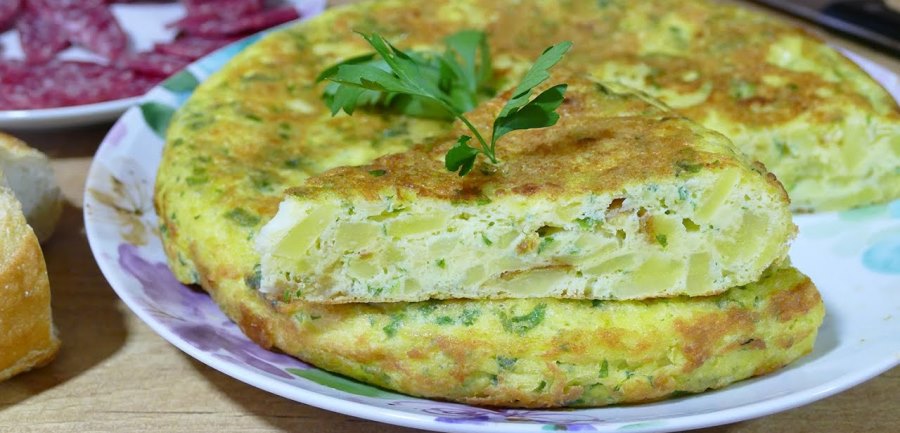 Tortilla de Patatas y Espinacas
